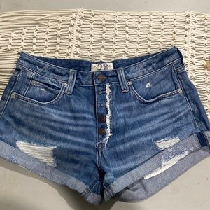 Free people denim shorts
